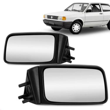 Imagem de Par Retrovisor Externo Gol Parati Voyage G1 Quadrado 1988 a 1994 Fixo 