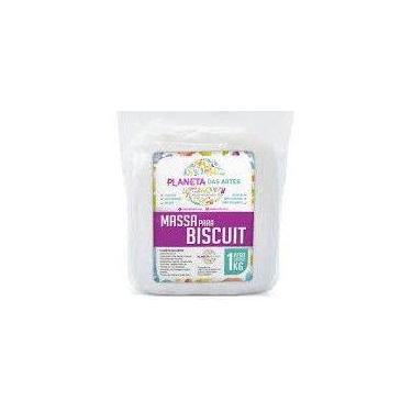 Imagem de Massa Biscuit  Planeta das artes  Branca 1kg