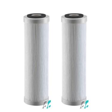 Imagem de Kit 2 Refil Filtro Caixa D Agua Cavalete REFIL MID 9.3-4 POLY FLOW Sedimentos Poliester Lavavel Hidrofiltros