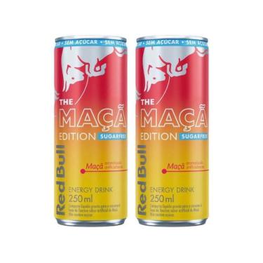 Imagem de Pack 2 Red Bull Energético Maçã Edition S/ Açúcar 250ml