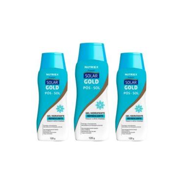 Imagem de Kit 3un Pós Sol Gel Hidratante e Refrescante 120g Solar Gold - Nutriex