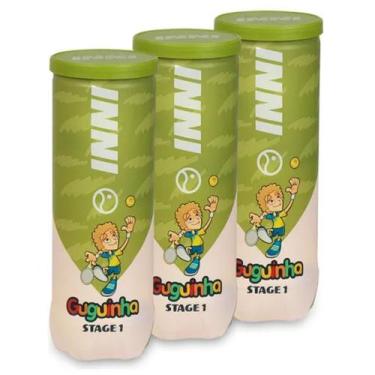 Imagem de Bola de Tênis Inni Guguinha Stage 1 Pack com 3 Tubos