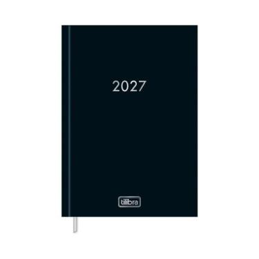 Imagem de Agenda 2027 Tilibra Costurada Executiva Diária Napoli Preta 134x192mm