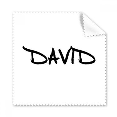 Imagem de Lenço de limpeza especial para caligrafia com nome inglês David, 5 peças