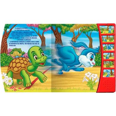 Imagem de Lindas Fábulas para Ler e Ouvir: A Lebre e a tartaruga - Blu Editora