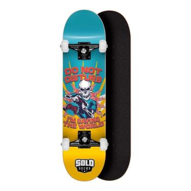Imagem de Skate Montado Profissional Solo Decks Serie Music Amarelo Ga
