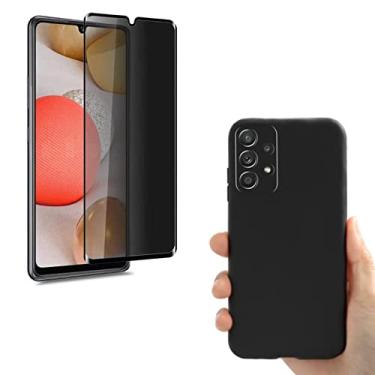 Imagem de Kit Capa Case Silicone e Pelicula Privacidade Compatível Galaxy A13-4G (Não Serve A13-5G)