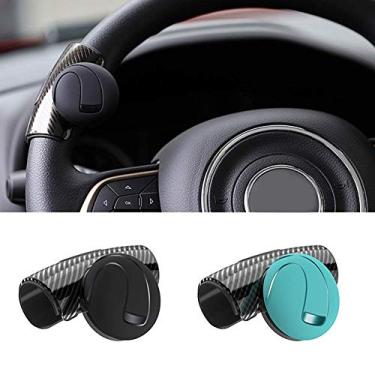 Imagem de Botão giratório de carro com controle automático de mão para volante auxiliar bola de impulsionador rotativa BLK botão giratório de volante de carro auxiliar auxiliar controle de controle de auxílio aderência de carro preto controle de mão automático