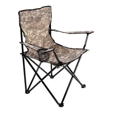 Imagem de Cadeira Araguaia Camuflada Acampamento Bel Sport Comfort Com Braço  -