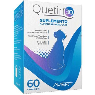 Imagem de Suplemento Avert Quetin 30 para Cães - 60 Comprimidos