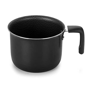 Imagem de Multiflon Leiteira Fervedor 14Cm Aluminio Anti Aderente Linha Amora Preto Matte Resistente Durável e Saudável