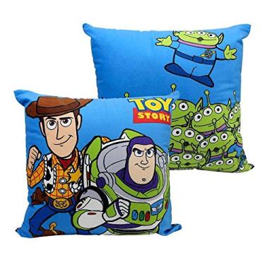 Imagem de Zona Criativa Almofada Toy Story 40x40cm Veludo Lavável Fibra 40 x 10 cm Retangular Desenho Toy Story