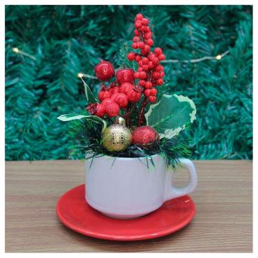 Imagem de Xicara Vasinho De Natal Arranjo Decorativo Artesanal