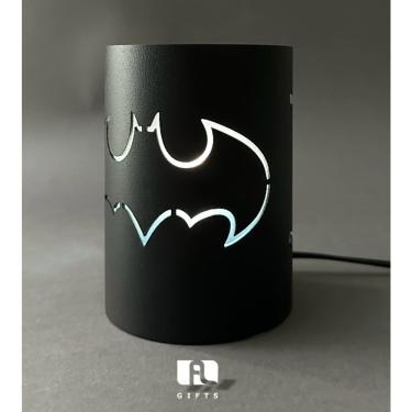 Imagem de Luminária de Aço 10x14 Preto Lixa 127/220 Batman