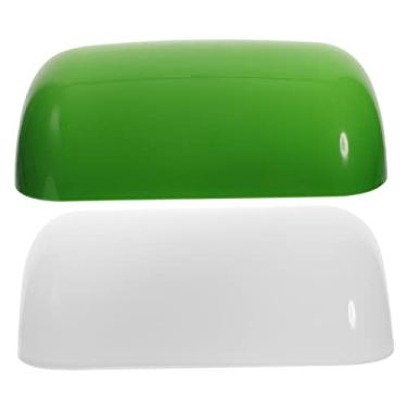 Imagem de Ciieeo 2 Unidades abajur de abajur de mesa retrô abajur escritorio luminária escritório Abajur retrô abajur de piano substituição de sombra de vidro Médio Acessórios Velha Xangai