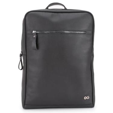 Imagem de Mochila Executiva Slim Para Notebook Tablet Couro Legítimo (Preto)