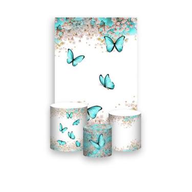 Imagem de Painel De Festa Vertical 1,50 x 2,20 + Trio De Capas Cilindro - Borbol