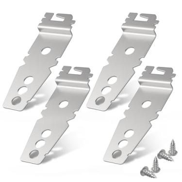 Imagem de SDTC Tech Pacote com 4 peças de substituição de suporte de lava-louças com parafusos, clipes de lava-louças embaixo da bancada universal 8269145 suporte de lava-louças, adequado para Ken more Whirl