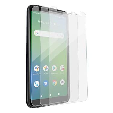 Imagem de XINXUSONG Protetor de tela para Cricket Vision Plus, 3 pacotes de película protetora de vidro temperado à prova de estilhaçamento de dureza HD ultrafina, à prova de estilhaçamento, compatível com