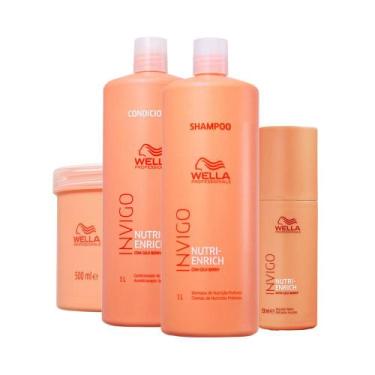 Imagem de Kit Wella Pro Invigo Enrich Cd 1l e Sh 1l e Masc 500 Ml e Lv 150ml - W