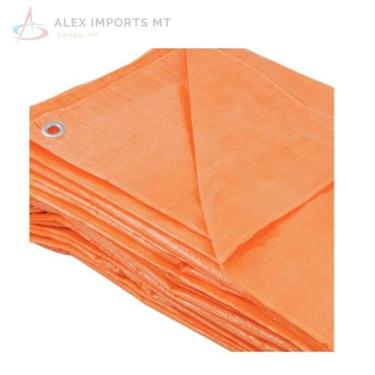 Imagem de Lona De Polietileno Laranja 6M X 6M Nove54 Lona Grande Boa - Alex Impo