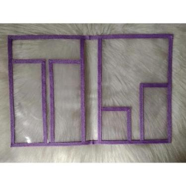 Imagem de Pasta para campo porta revistas e panfletos - Espaço da Neide , Lilás 