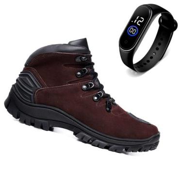 Imagem de Coturno Esportivo Adventure Bota Cano Curto Motociclista Solado Trator