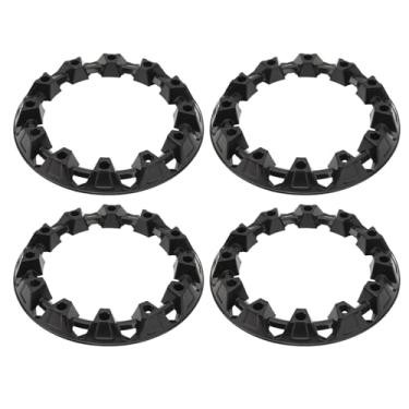 Imagem de 4PCS Universal Wheel Hub Compare Tampa e Calibes para ATV e Kart - Se Encaixa Nas Rodas de 10 Polegadas - Adicione Uma Aparência Elegante à Aparência do Seu Veículo (10 polegadas)