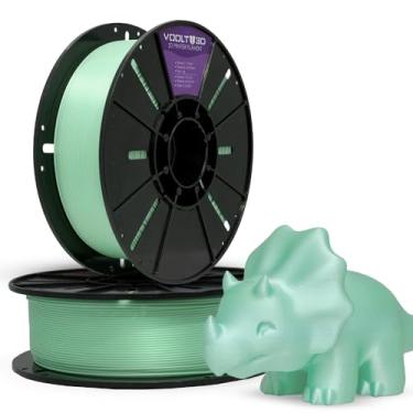 Imagem de Filamento PLA Macaron Velvet High Speed 1Kg 1,75mm Efeito Aveludado em Tons Pasteis Impressora 3D FDM Voolt3D (Verde Macaron Velvet)