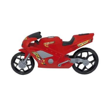Imagem de Super Moto 360 Vermelha Modelo Esportivo Brinquedo Infantil 39cm Colec