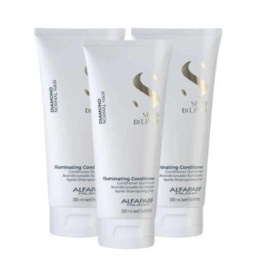 Imagem de Alfaparf Semi Di Lino Diamond Kit 3 Condicionador 200ml
