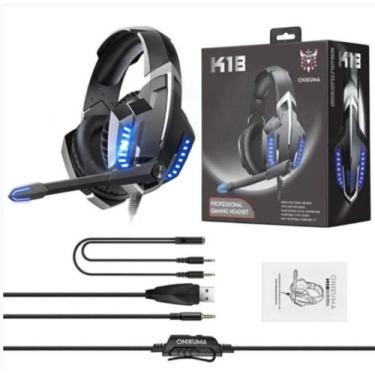 Imagem de Fone Gamer Onikuma K1B Azul Som Imersivo e Máxima Performance em jogos