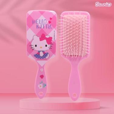 Imagem de Escova Raquete Almofadada  Hello Kitty Rosa - Sanrio