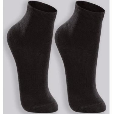 Imagem de Meia Lupo Cano Médio Infantil 2830-088 C/2, Preto, Preto, 30-36