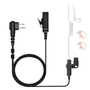 Imagem de Fone de ouvido de vigilância para Motorola Walkie Talkie com microfone PTT tubo acústico compatível com CP200 CP200D CP185 EP450 DEP450 BPR40 CLS1410 CLS1110 RMU2040 RMU2080D Transceptor de rádio