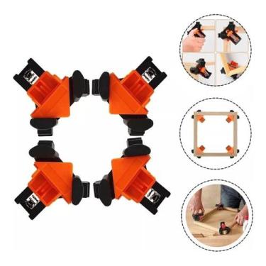 Imagem de Kit 4 Grampos De Canto Sargento Angular 90 Graus Marceneiro - Saint Pl
