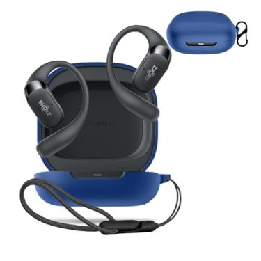 Imagem de Capa protetora para fone de ouvido SHOKZ OpenFit 2, capa protetora para fone de ouvido NOUKAJU (com mosquetão + cordão) à prova de quedas, à prova de choque, à prova de poeira, capa protetora para