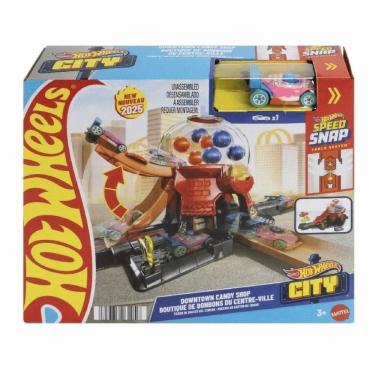 Imagem de Hot Wheels Pista Loja De Doces Com Carrinho Jbm62 3+ Mattel