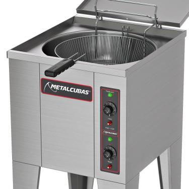 Imagem de Fritadeira Elétrica água E óleo Metalcubas 35 Litros Fao1cr 220v