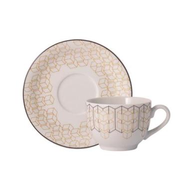 Imagem de Xicara Chá Com Pires 200ml Porcelana Schmidt - Dec. Araucária 2396, 23