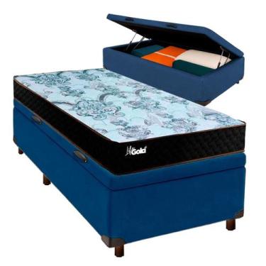 Imagem de Colchão Solteiro Molas Ensacadas + Bau Blindado - Life Gold - Paropas