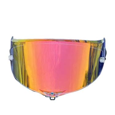 Imagem de Pista Shield Substituição para AGV Pista GPR, Corsa-R, Pista GPRR Face Shield Race3 Proteção UV (Revo Clear Red-Day and Night)