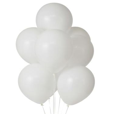 Imagem de Balão Bexiga Liso 7" Redondo Látex Bello Festas c/ 50 und (Branco)
