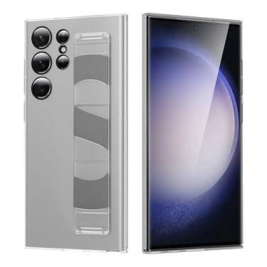 Imagem de Capa protetora de silicone com pulseira para Samsung Galaxy S25 S24 S23 Ultra Plus Fold 6 5 4 5G, fosca e transparente, para Galaxy S25 Ultra