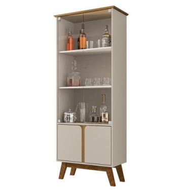 Imagem de Cristaleira Para Sala De Jantar Com 04 Portas Madri B02 Off White Cina