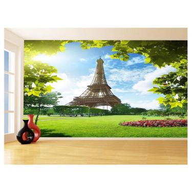 Imagem de Papel De Parede Paris Torre Eiffel Sol Nuvens 3,5M Ncd299
