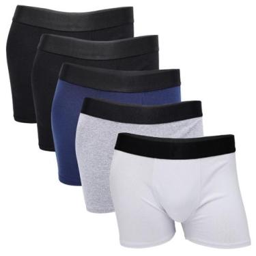 Imagem de kit 5 Cuecas Boxer de Algodão: Conforto, Qualidade e Estilo - Descubra