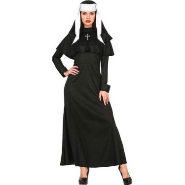 Imagem de Fantasia Feminina Adulta Halloween Vestido Freira Valak Mau Irma Madre