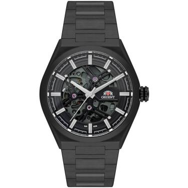 Imagem de Relógio Orient Masculino Ref: Nh7yy001 G1gx Automático Esqueleto Grafite