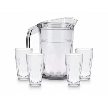 Imagem de Conjunto Jarra 1,5 L + 4 Copos 600 ml – Durável, Leve e Elegante